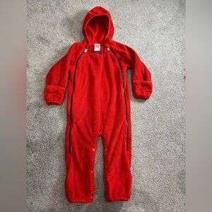 North Face Vintage Y2K Fleece Baby Bunting Warm Cozy Winter Snowsuit 18-24 mo